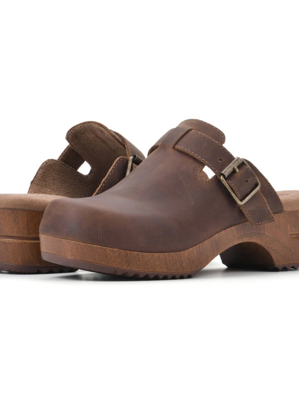 White Mountain Clogs “Behold” Brown Leather Size 10